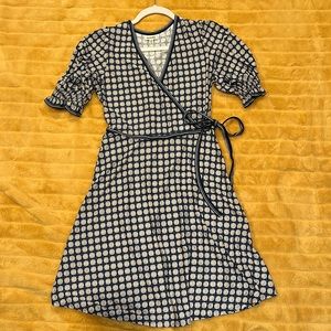 Max Studio Blue and Yellow Daisy Dress - Size XS 🌼